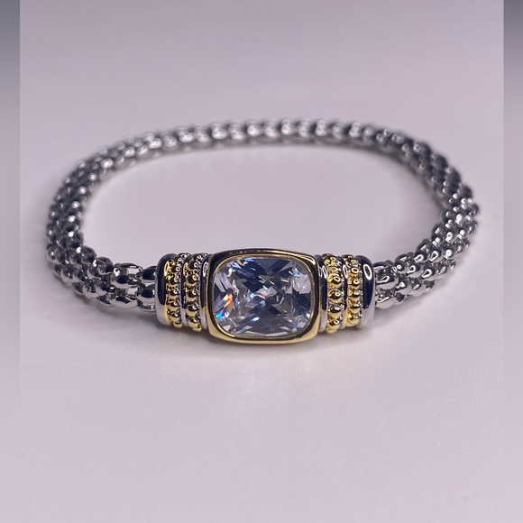 SEMI PRECIOUS STONE, WOOD BALL STRETCH BRACELET 4 PC - Picture 4 of 11